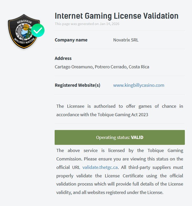 King Billy King Billy